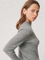 Jigsaw Grey Cloud Cashmere Eldon Jumper - Image 2 of 7