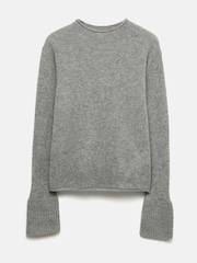 Jigsaw Grey Cloud Cashmere Eldon Jumper - Image 7 of 7
