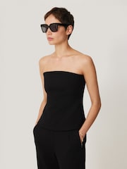 Jigsaw Crepe Ponte Strapless Top - صورة 2 من 6