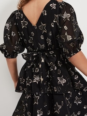 Phase Eight Black Nala Sparkly Dress - Image 5 of 7