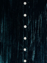 River Island Green Velvet Texture 100% Cotton Shirt - Image 5 of 5