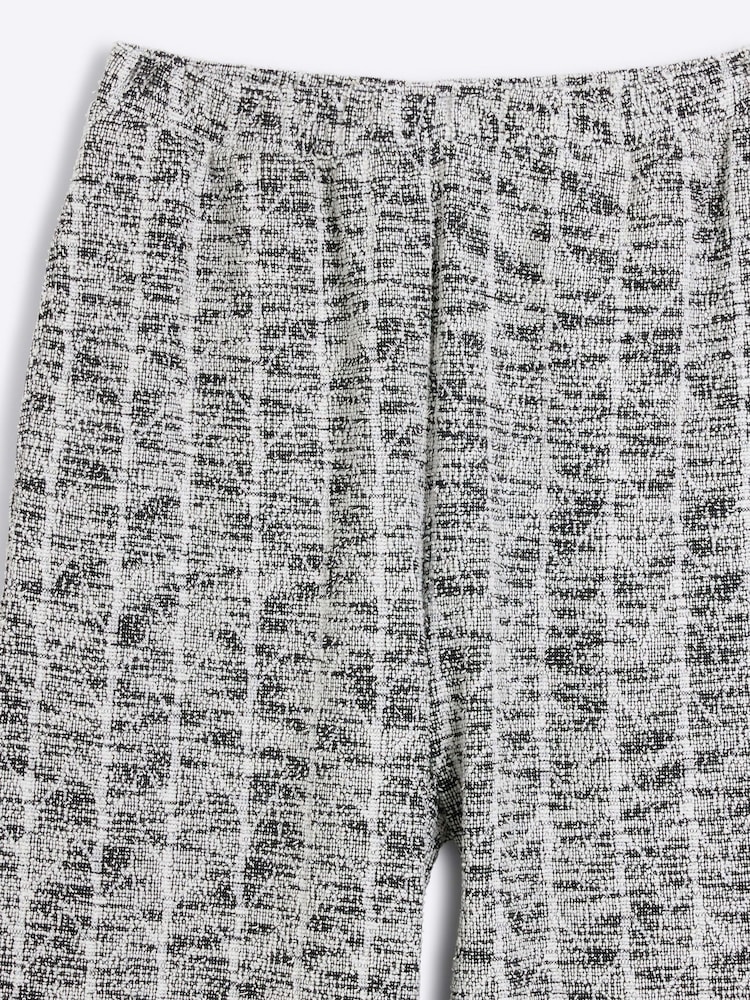 River Island Black Boucle Wide Leg Trousers - Image 4 of 4