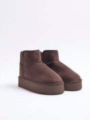 River Island Umetno krzno, podloženo z elastičnim hrbtom gležnjarji - Slika 1 iz 5