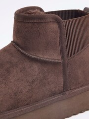 River Island Umetno krzno, podloženo z elastičnim hrbtom gležnjarji - Slika 5 iz 5