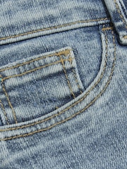 River Island Blue Mid Rise Bum Sculpt Ripped Knee Skinny Jeans - Image 4 of 4