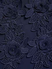 River Island Blue Floral Appliqué Blouse - Image 4 of 4