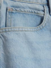 River Island Blue 100% Cotton Oversized High Rise Barrel Jeans - Image 4 of 5