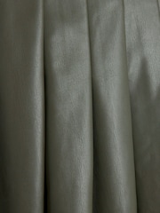 River Island Green Faux Leather Pleated Midi Skirt - Image 6 of 6