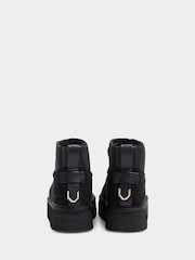 River Island Black Faux Fur Lined Elastic Back Boots - Image 4 of 5