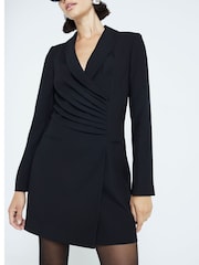 River Island Black Ruched Blazer Dress - Image 2 of 4
