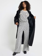 River Island Black Boucle Sweatshirt - Image 2 of 4