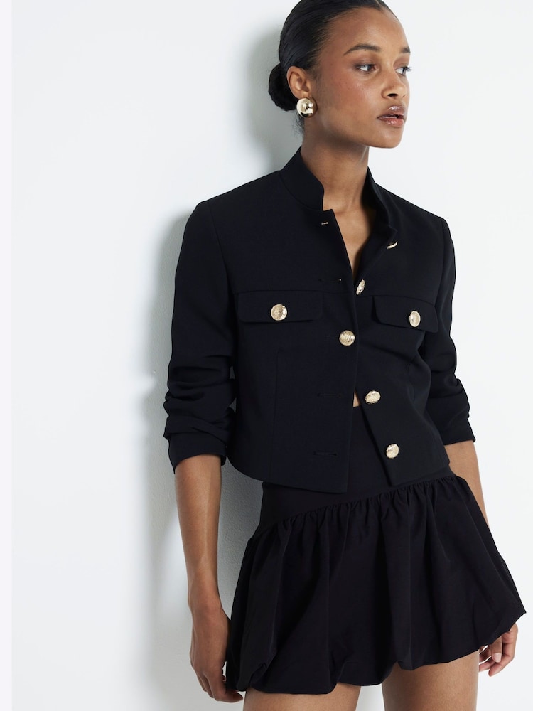 River Island Black Puff Ball Mini Skirt - Image 2 of 4