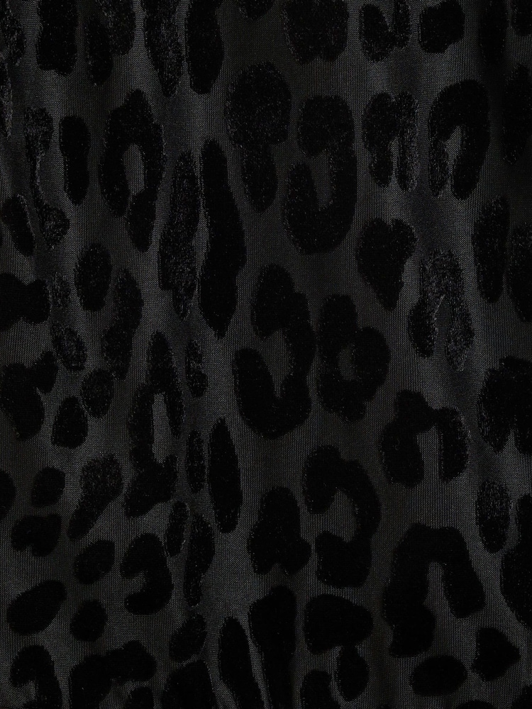 River Island Black Leopard print High Neck Bodysuit - Image 4 of 4