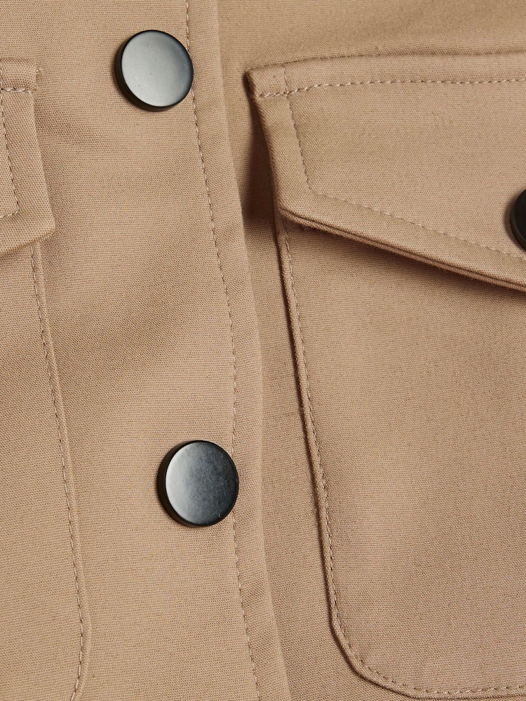 River Island Beige Fitted Utility Jacket - Image 6 of 6