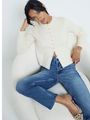 River Island Petite-Jeans in Slim Fit mit hohem Bund aus 100 % Baumwolle - Bild 3 von 6