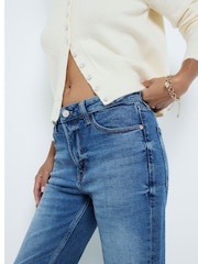 River Island Petite-Jeans in Slim Fit mit hohem Bund aus 100 % Baumwolle - Bild 4 von 6