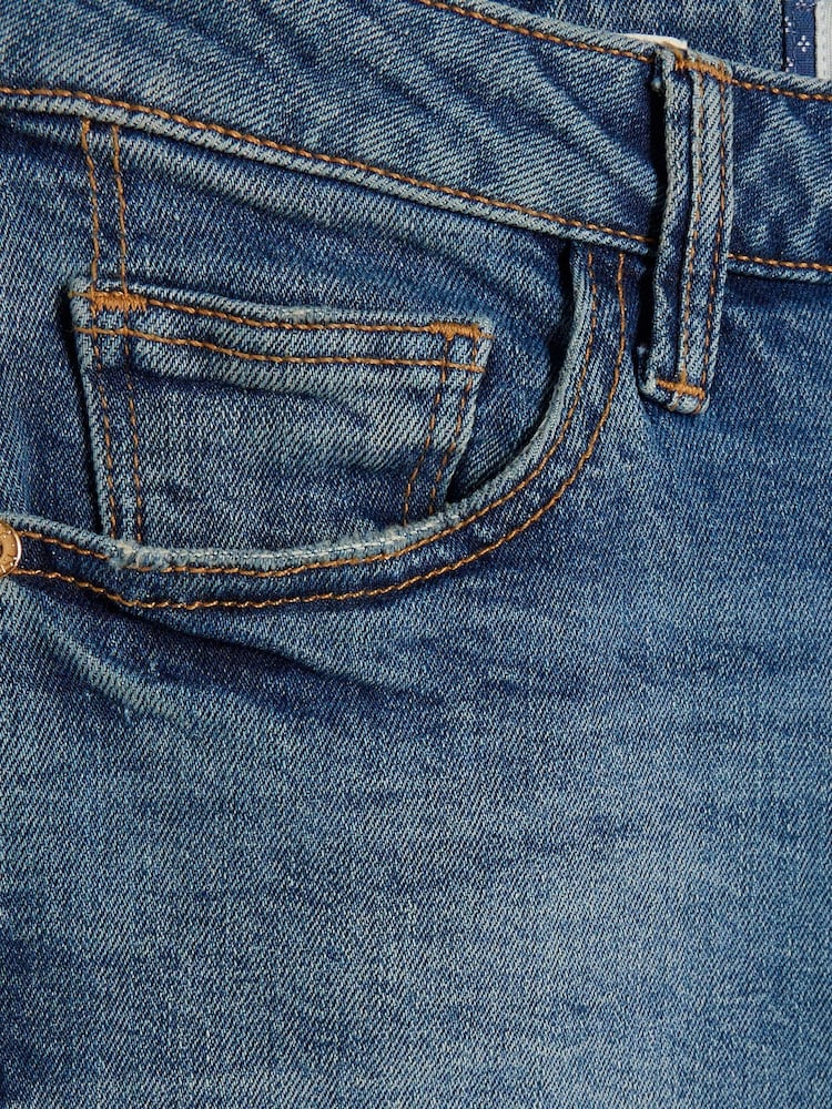River Island Petite-Jeans in Slim Fit mit hohem Bund aus 100 % Baumwolle - Bild 6 von 6