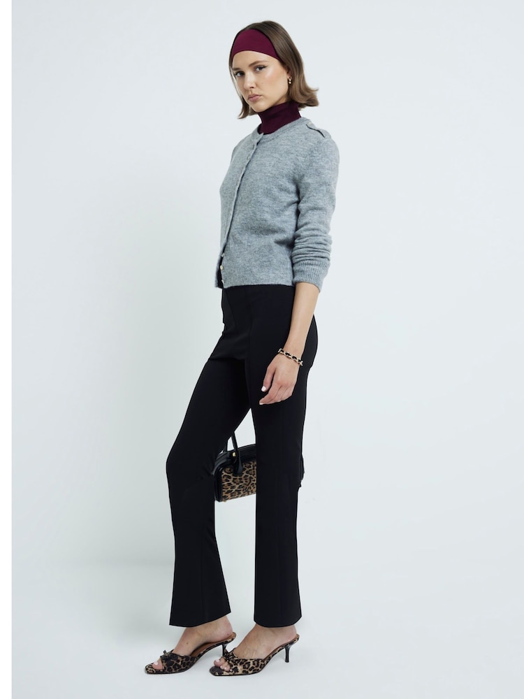 River Island Grey Button Front Knitted Cardigan - Image 2 of 5