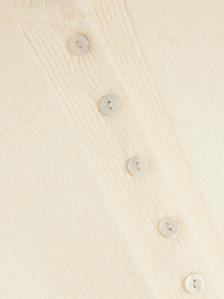 River Island Cream Button Front Knitted Cardigan - Image 9 of 9