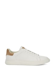 Dune London White Toyon Cupsole Sneakers - Image 2 of 6