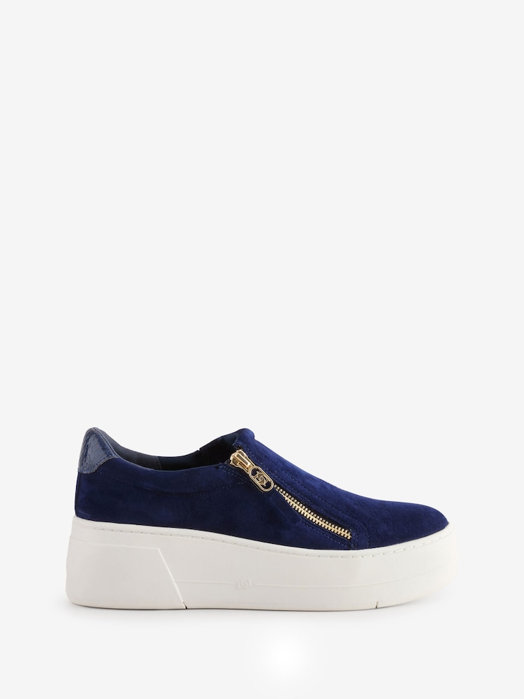 modra - Dune London Episodic 2 čevelj z debelim ploskim podplatom Slip On Trainers - Slika 2 iz 5