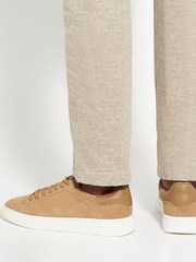Dune London Brown Toyon Cupsole Sneakers - Image 1 of 7