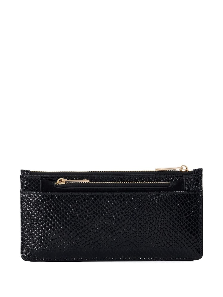 Dune London Black Karlos Long Turn Lock Purse - Image 2 of 5
