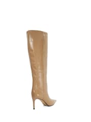 Dune London Brown Serve Pull On Knee High Boots - Image 4 of 6