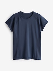 Sweaty Betty Blue Athlete Seamless Workout T-Shirt - Image 7 of 7