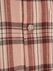 River Island Pink Lightweight Flannel 100% Cotton Check Shirt - Image 4 of 4