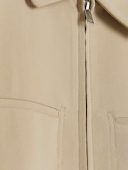 River Island Natural Smart Ponti Shacket - Image 3 of 3