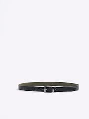 River Island Green Reversible Pebble Belt - Image 1 of 2
