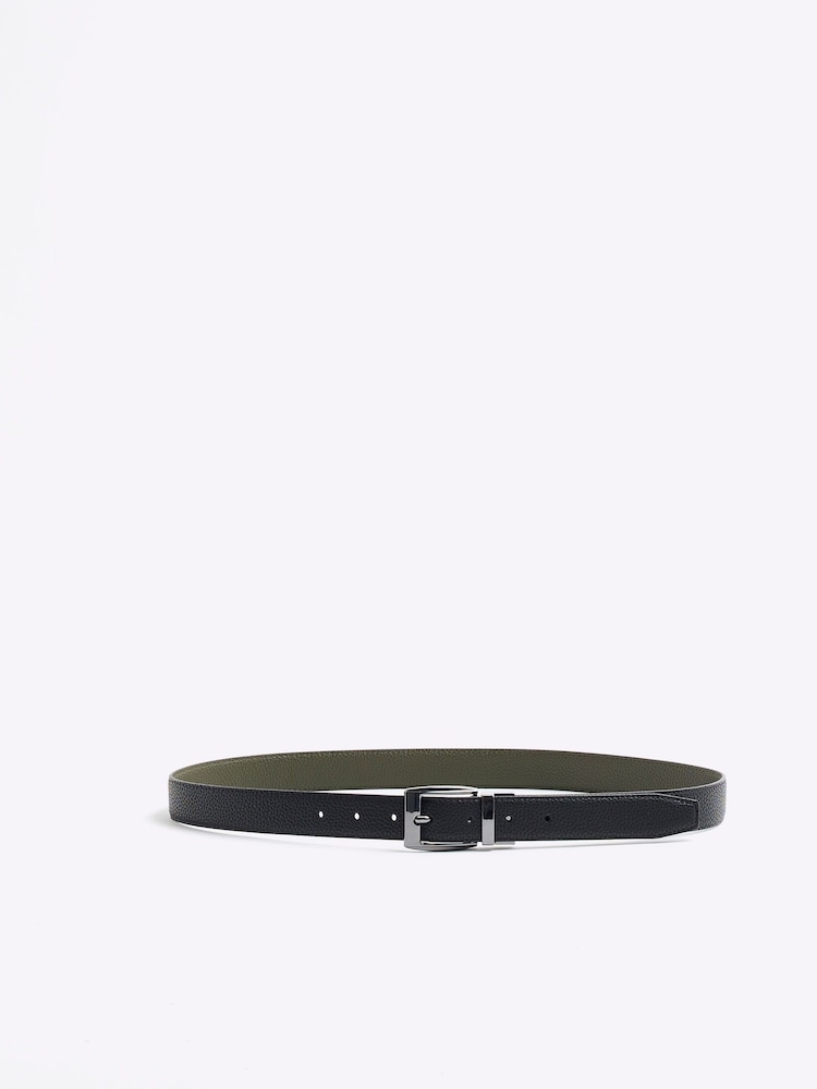 River Island Green Reversible Pebble Belt - Image 1 of 2