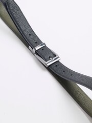 River Island Green Reversible Pebble Belt - Image 2 of 2