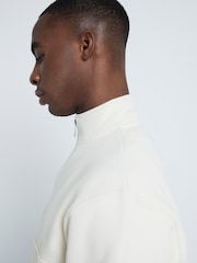 River Island Cream Long Sleeve Essential Funnel 100% Cotton Sweatshirt - Image 4 of 6