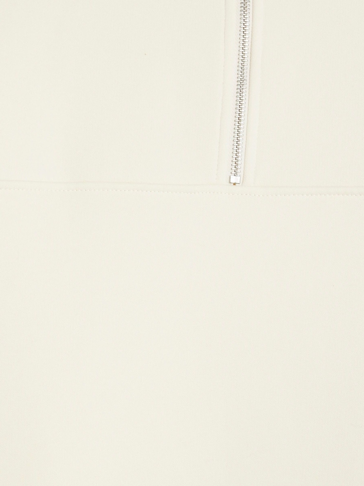 River Island Cream Long Sleeve Essential Funnel 100% Cotton Sweatshirt - Image 6 of 6 River Island Cream Long Sleeve Essential Funnel 100% Cotton Sweatshirt - Image 6 of 6