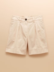 Joules Demi Cream Cotton Shorts - Image 10 of 10