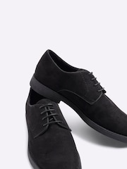 River Island Black Micro Fibre Derby Shoes - Image 4 of 5