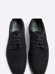 River Island Black Micro Fibre Derby Shoes - Image 5 of 5