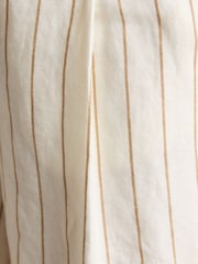 Joules Cream Linen-Cotton Tailored Shorts - Image 6 of 8