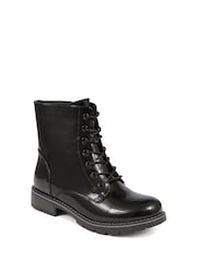Pavers Black Light Ladies Lace Up Ankle Boots - Image 1 of 5