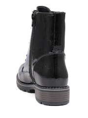 Pavers Black Light Ladies Lace Up Ankle Boots - Image 3 of 5
