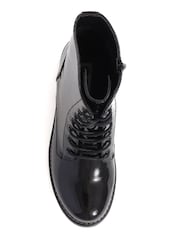 Pavers Black Light Ladies Lace Up Ankle Boots - Image 4 of 5