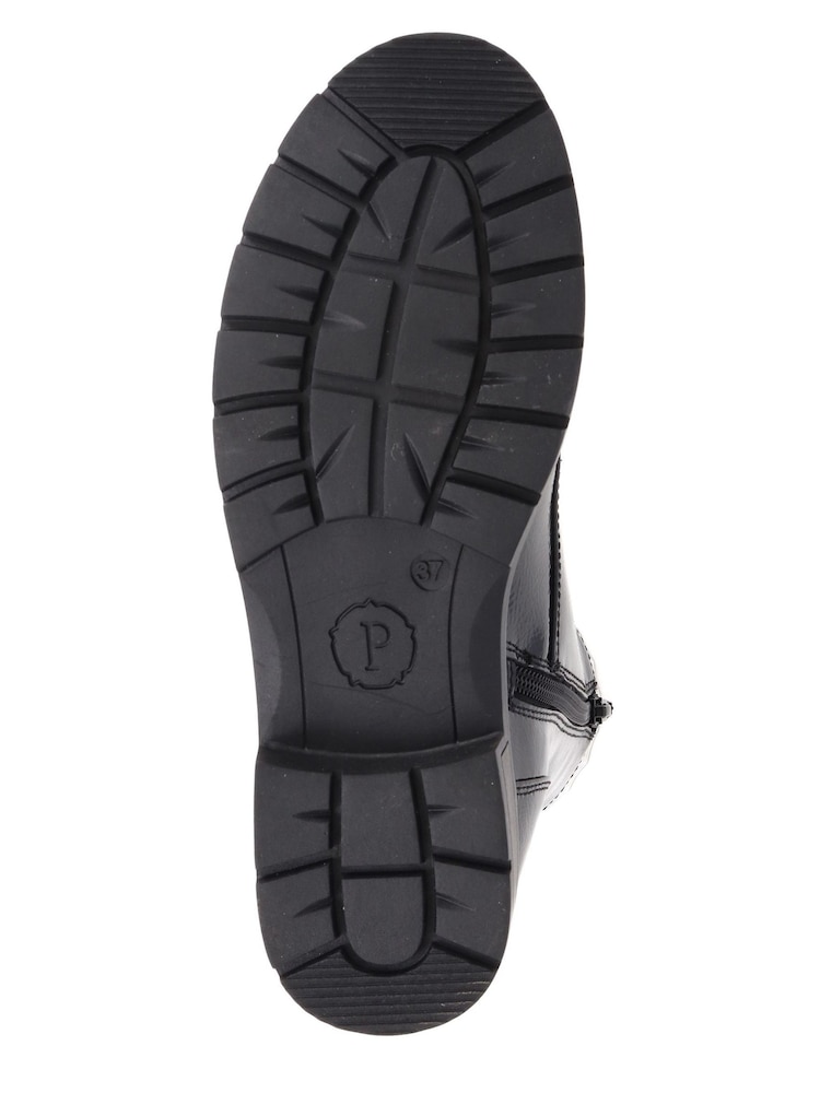Pavers Black Light Ladies Lace Up Ankle Boots - Image 5 of 5