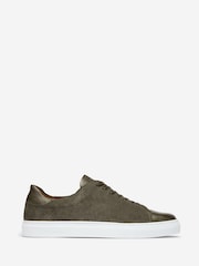 Oliver Sweeney Green Calf Leather/Suede Cupsole Trainers - Image 1 of 5