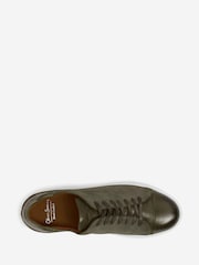 Oliver Sweeney Green Calf Leather/Suede Cupsole Trainers - Image 4 of 5