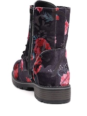 Pavers Black Dark Ladies Lace Up Ankle Boots - Image 3 of 5