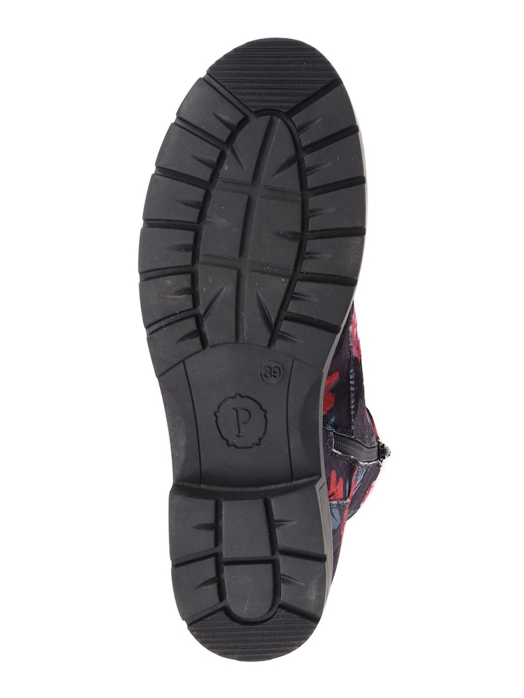 Pavers Black Dark Ladies Lace Up Ankle Boots - Image 5 of 5