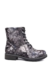 Pavers Grey Ladies Lace Up Ankle Boots - Image 1 of 5