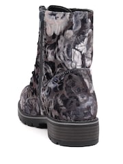Pavers Grey Ladies Lace Up Ankle Boots - Image 3 of 5